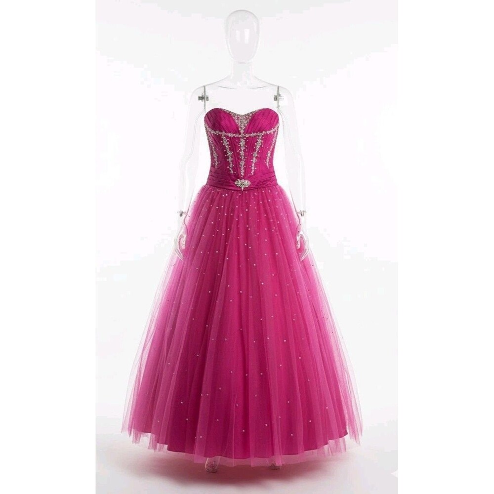 New Pink QUINCEANERA PROM dress Morilee by Madeline Gardner Vizcaya Size 5/6